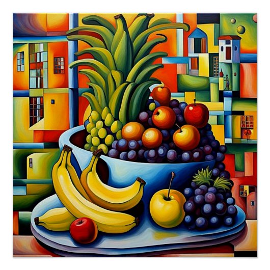 Stilleven met fruit 7 perfect poster (Voorkant)