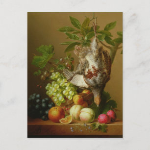 Stilleven met Fruit en een Dode Patrijs Briefkaart