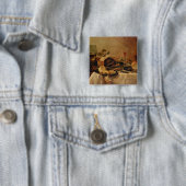 Stilleven met Fruit Pie, 1635 Vierkante Button 5,1 Cm (In situ)