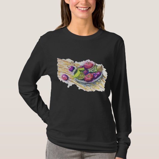 Stilleven met fruit t-shirt (Voorkant)