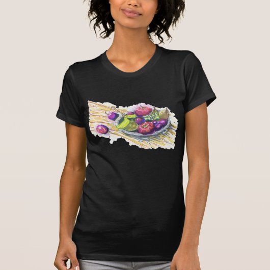 Stilleven met fruit t-shirt (Voorkant)