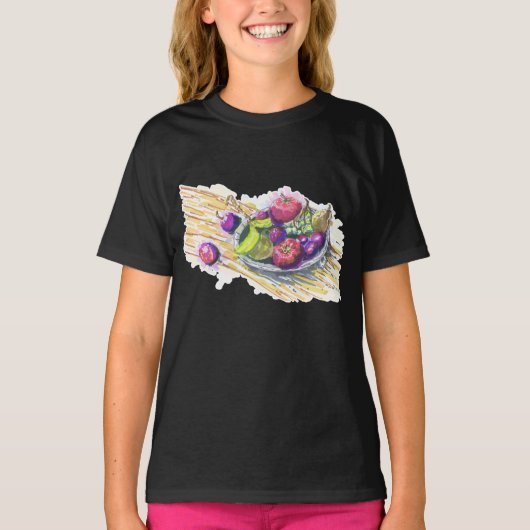 Stilleven met fruit t-shirt (Voorkant)