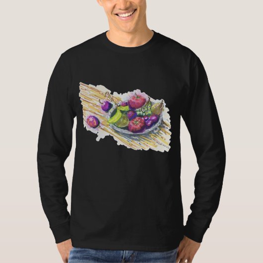 Stilleven met fruit t-shirt (Voorkant)