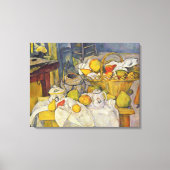 Stilleven met fruitmand van Paul Cezanne Canvas Afdruk (Voorkant)