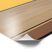 Stilleven met Gele en Blauwe Irissen in een Gouden Foto Afdruk (Hoek)