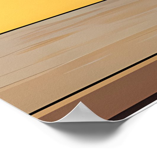 Stilleven met Gele en Blauwe Irissen in een Gouden Poster (Hoek)