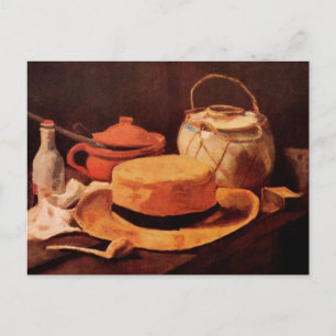 Stilleven met gele strohoed van Vincent van Gogh Briefkaart