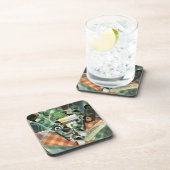 Stilleven met geruit tafelkleed van Juan Gris Bier Onderzetter (Rechterzijde)