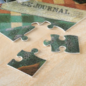 Stilleven met geruit tafelkleed van Juan Gris Legpuzzel (Zijkant)