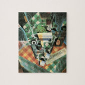 Stilleven met geruit tafelkleed van Juan Gris Legpuzzel (Verticaal)