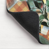 Stilleven met geruit tafelkleed van Juan Gris Muismat (Hoek)