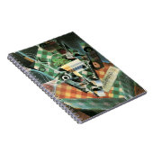 Stilleven met geruit tafelkleed van Juan Gris Notitieboek (Rechterzijde)