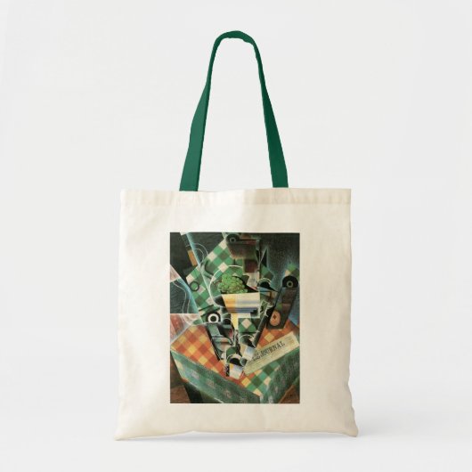Stilleven met geruit tafelkleed van Juan Gris Tote Bag (Voorkant)