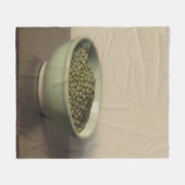 Stilleven met groene linzen fleece deken (Voorkant (Horizontaal))