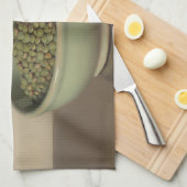 Stilleven met groene linzen theedoek (Quarter Fold)