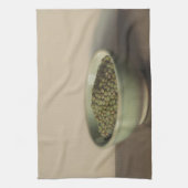 Stilleven met groene linzen theedoek (Verticaal)