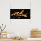 Stilleven met haringen van Vincent van Gogh Poster (Keuken)