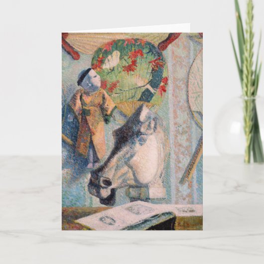 Stilleven met het hoofd van een paard | Paul Gaugu Kaart (Voorkant)