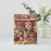 Stilleven met het Voedsel van Kerstmis Feestdagenkaart (Staand voorkant)