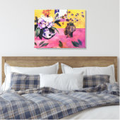 Stilleven met hoofdvormige vaas | Paul Gauguin | Canvas Afdruk (Insitu (Slaapkamer))