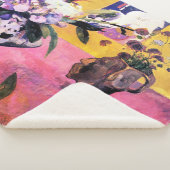 Stilleven met hoofdvormige vaas | Paul Gauguin | Sherpa Deken (3/4)