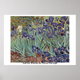 Stilleven met Iris door Vincent van Gogh Poster