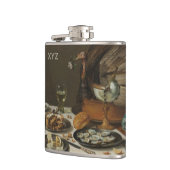 "Stilleven met kalkoenen" maatkolf Heupfles (Links)