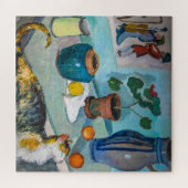 Stilleven met kat | Auguste Macke | Legpuzzel (Horizontaal)
