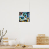 Stilleven met kat | Auguste Macke | Poster (Keuken)