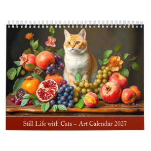 Stilleven met katten – Kunstkalender 2027 Kalender