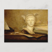 Stilleven met kenmerken van de kunsten, 1765-66 briefkaart (Voorkant)