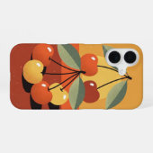 Stilleven met Kersen Vintage iPhone 16 Hoesje (Achterkant horizontaal)