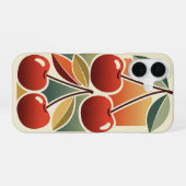 Stilleven met Kersen Vintage iPhone 16 Hoesje (Achterkant horizontaal)