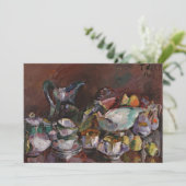 Stilleven met koffiekopjes | Anton Faistauer (Staand voorkant)