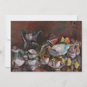 Stilleven met koffiekopjes   Anton Faistauer