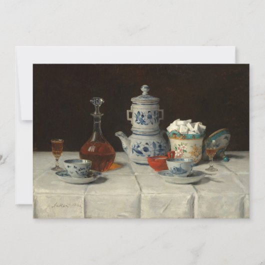 Stilleven met koffiezetten | Albert Anker (Voorkant)