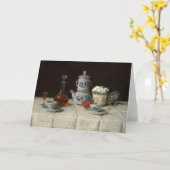 Stilleven met koffiezetten | Albert Anker Kaart (Gele Bloem)