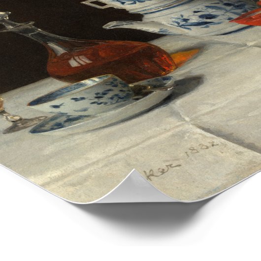 Stilleven met koffiezetten | Albert Anker Poster (Hoek)