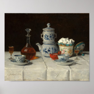 Stilleven met koffiezetten   Albert Anker Poster