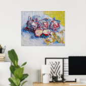 Stilleven met kool en uien van Van Gogh Poster (Thuiskantoor)