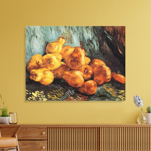 Stilleven met kweepeer van Vincent van Gogh Canvas Afdruk (Insitu (Woonkamer))