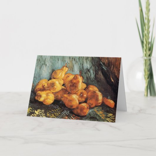 Stilleven met kweepeer van Vincent van Gogh Kaart (Voorkant)