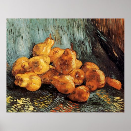 Stilleven met kweepeer van Vincent van Gogh Poster (Voorkant)
