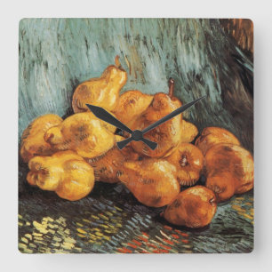 Stilleven met kweepeer van Vincent van Gogh Vierkante Klok