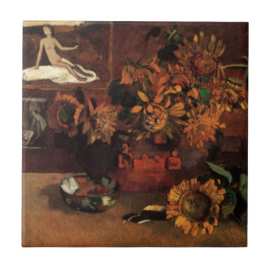 Stilleven met L'Esperance (Hoop) van Paul Gauguin Tegeltje
