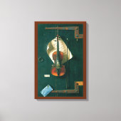 Stilleven met oude viool door William Michael Harn Canvas Afdruk (Voorkant)