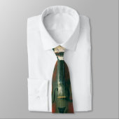 Stilleven met oude viool door William Michael Harn Stropdas (Gebonden)