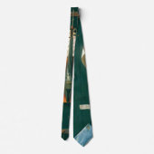 Stilleven met oude viool door William Michael Harn Stropdas (Achterkant)