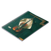 Stilleven met oude viool van William Michael Harne Notitieboek (Linkerzijde)