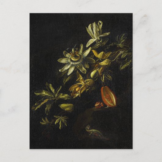  stilleven met passionbloemen briefkaart (Voorkant)